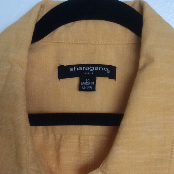 Sharagano Belted Shirt Dress Size 14 - Picture 3 of 4